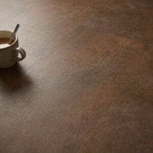 Amtico Signature Russet Burnished Metal luxury vinyl flooring close-up texture