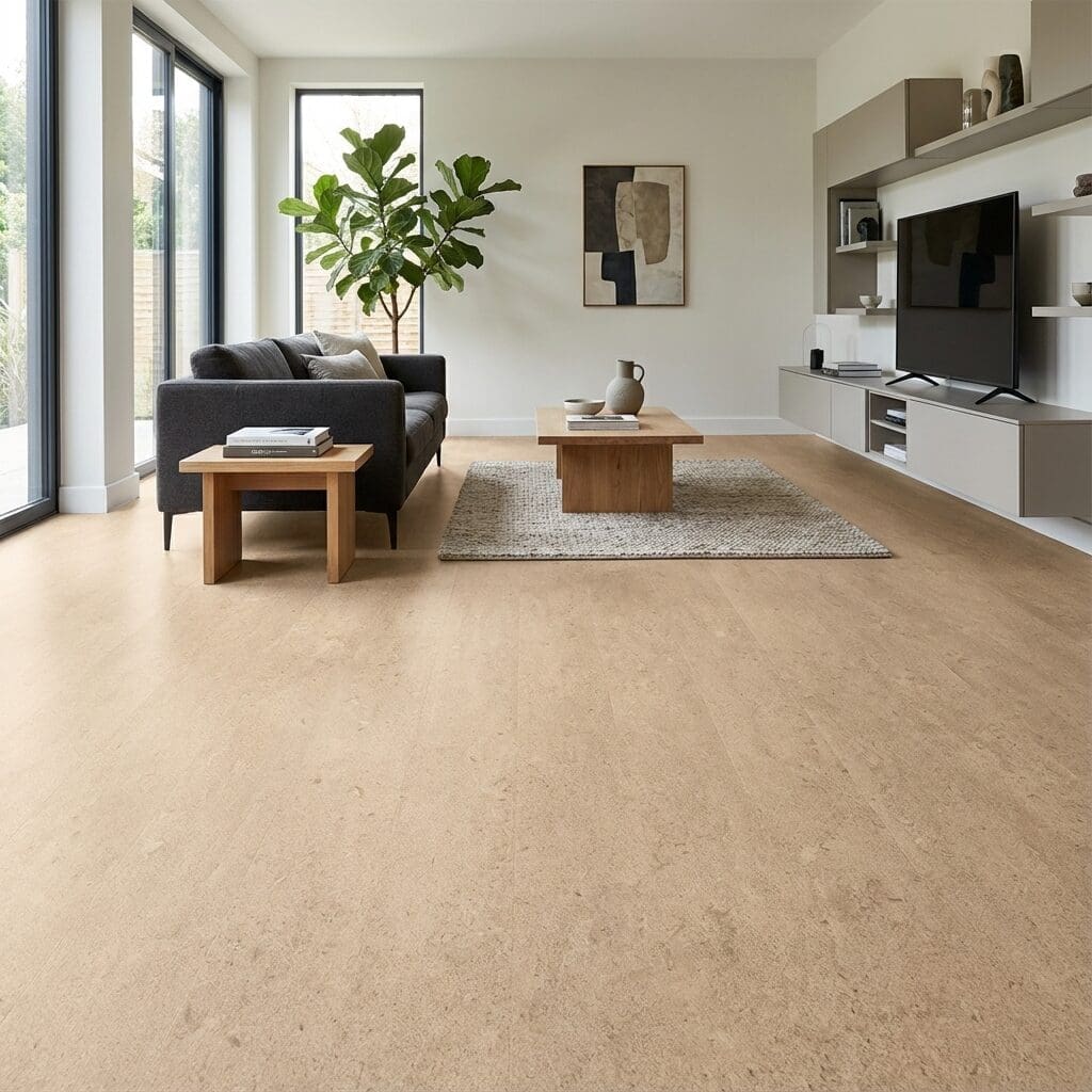 Amtico Signature Stria Sediment luxury vinyl flooring room interior