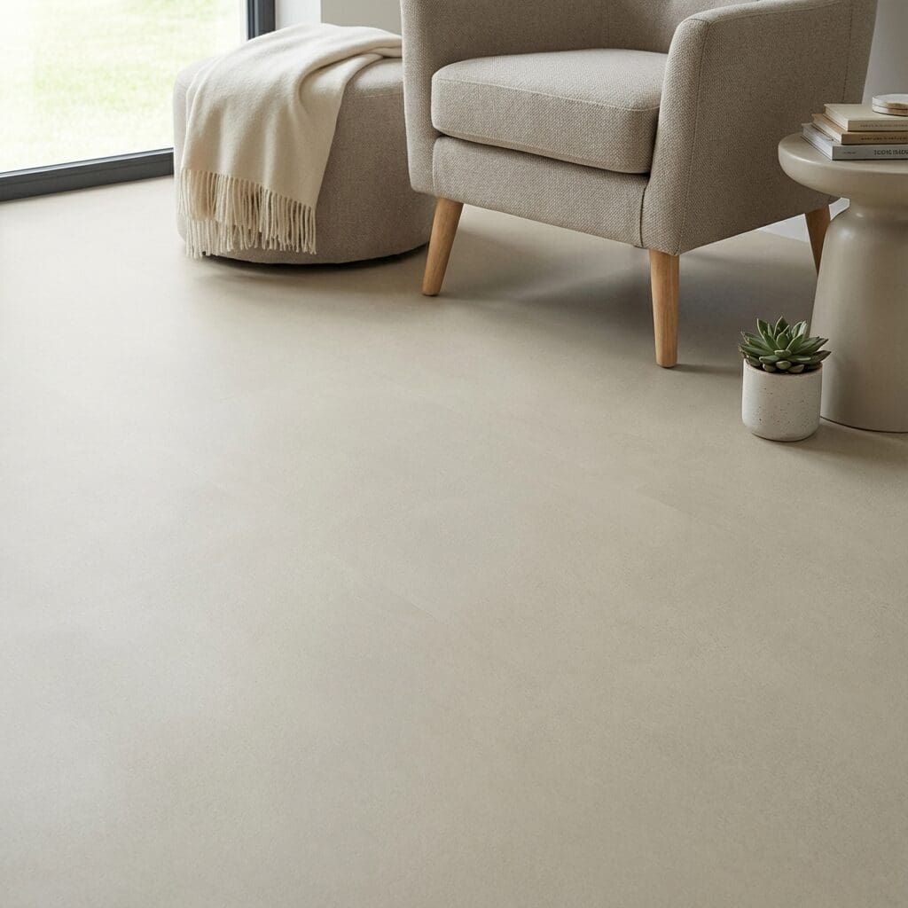 Amtico Signature Stucco Mist luxury vinyl flooring detailed view