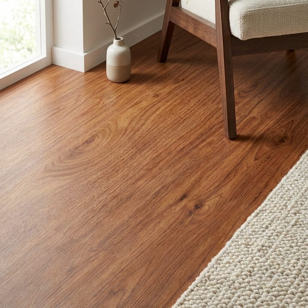 Amtico Signature Teak luxury vinyl flooring detailed view