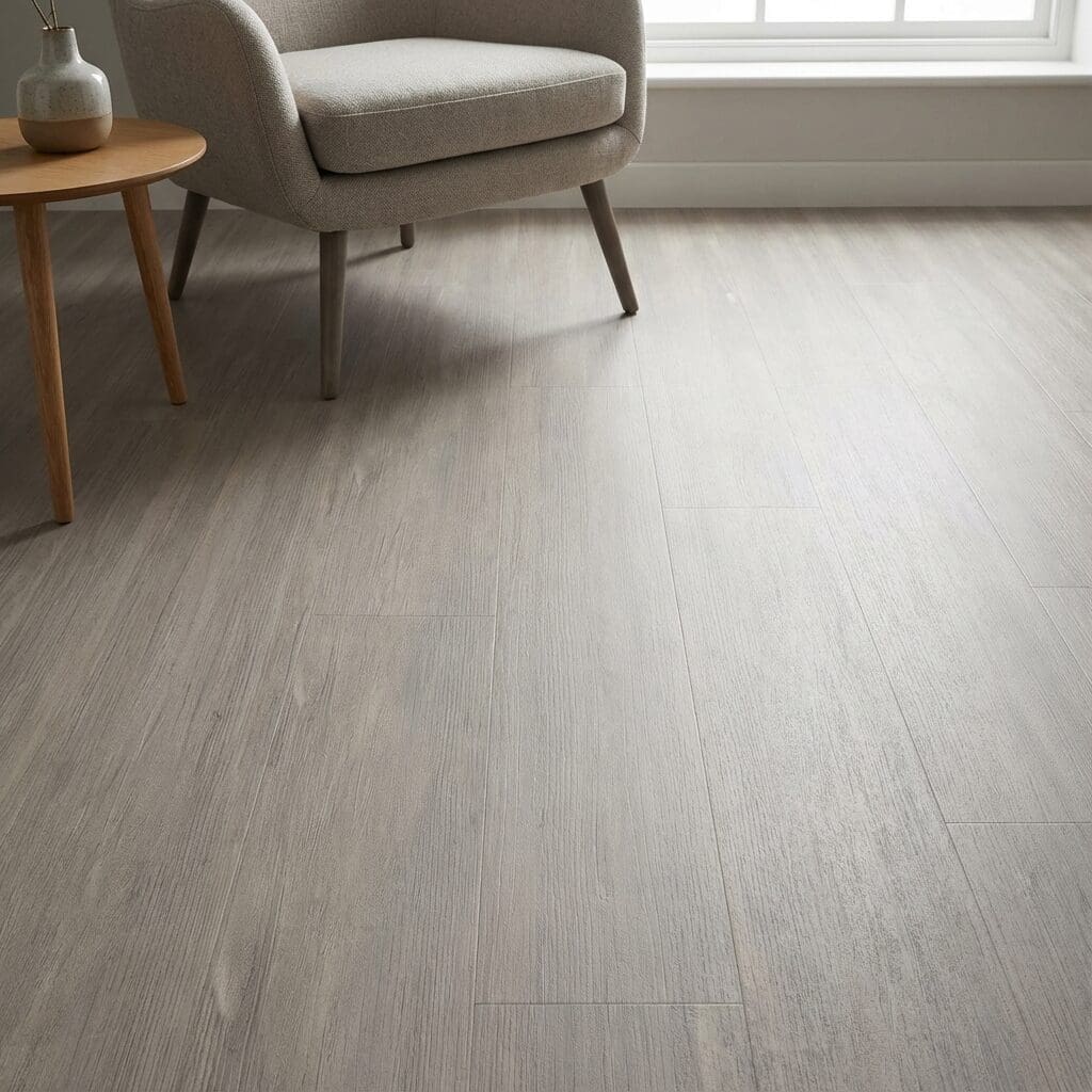 Amtico Signature Trace Kaolin luxury vinyl flooring detailed view