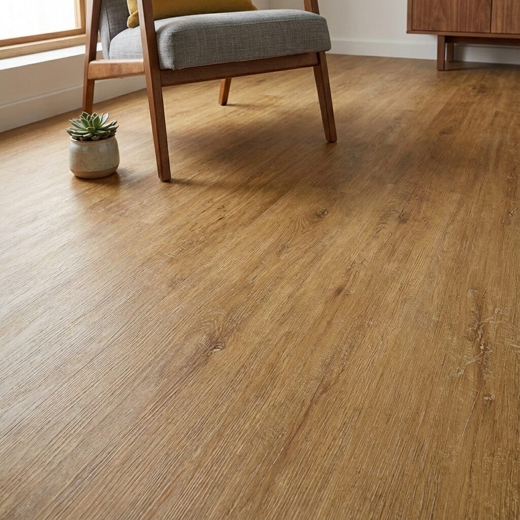 Amtico Signature Trevellas Oak luxury vinyl flooring detailed view