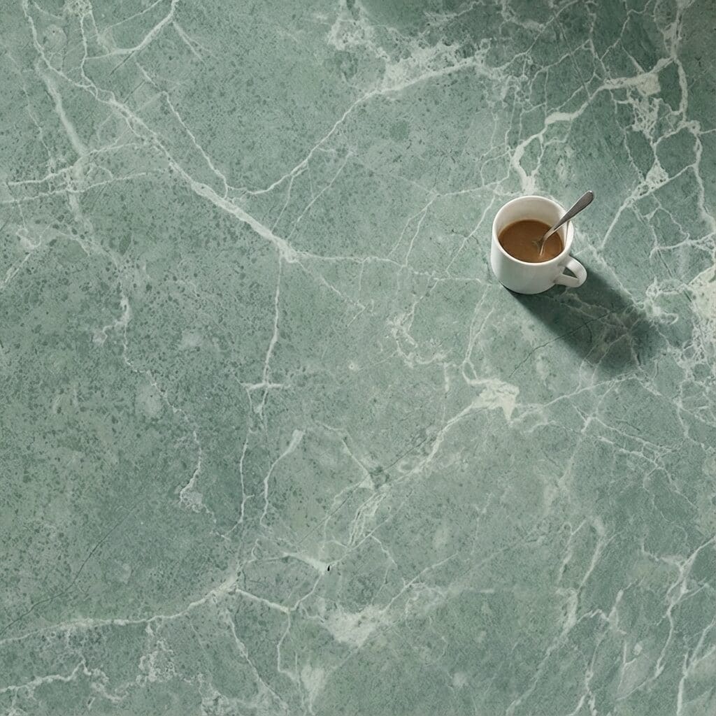 Amtico Signature Verde Classic Marble luxury vinyl flooring close-up texture