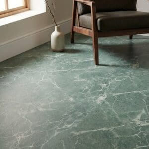 Amtico Signature Verde Classic Marble luxury vinyl flooring detailed view