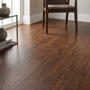 Amtico Spacia Black Walnut luxury vinyl flooring detailed view