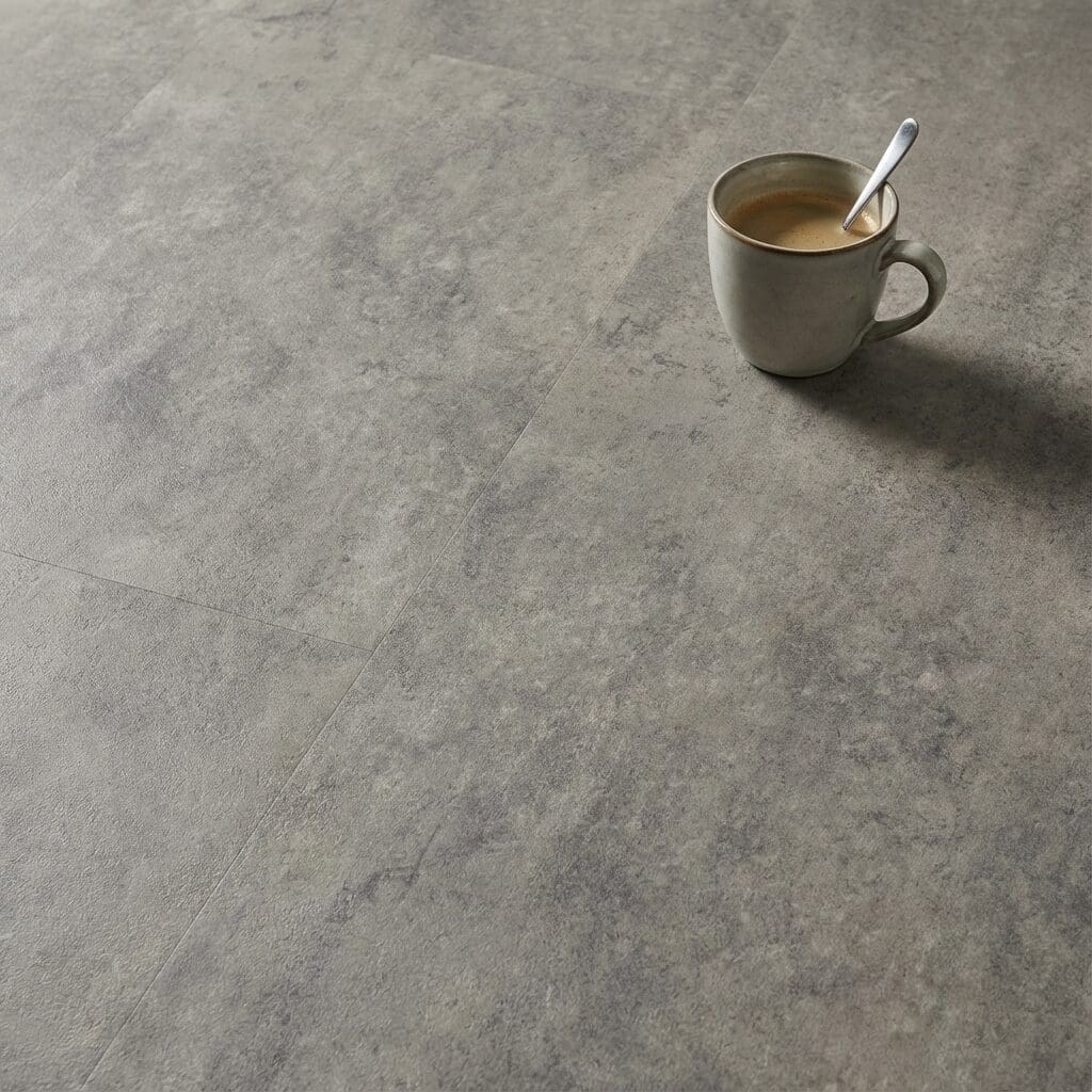 Amtico Spacia Century Concrete luxury vinyl flooring close-up texture