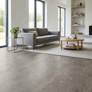 Amtico Spacia Century Concrete luxury vinyl flooring room interior