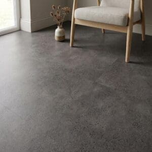 Amtico Spacia Ceramic Flint luxury vinyl flooring detailed view