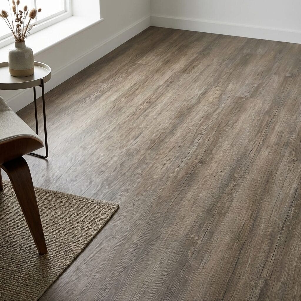 Amtico Spacia Coastal Pine luxury vinyl flooring detailed view