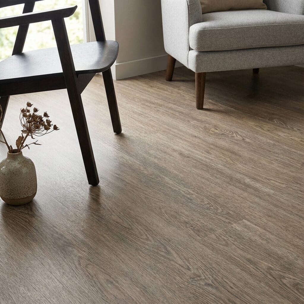 Amtico Spacia Credenza Oak luxury vinyl flooring detailed view