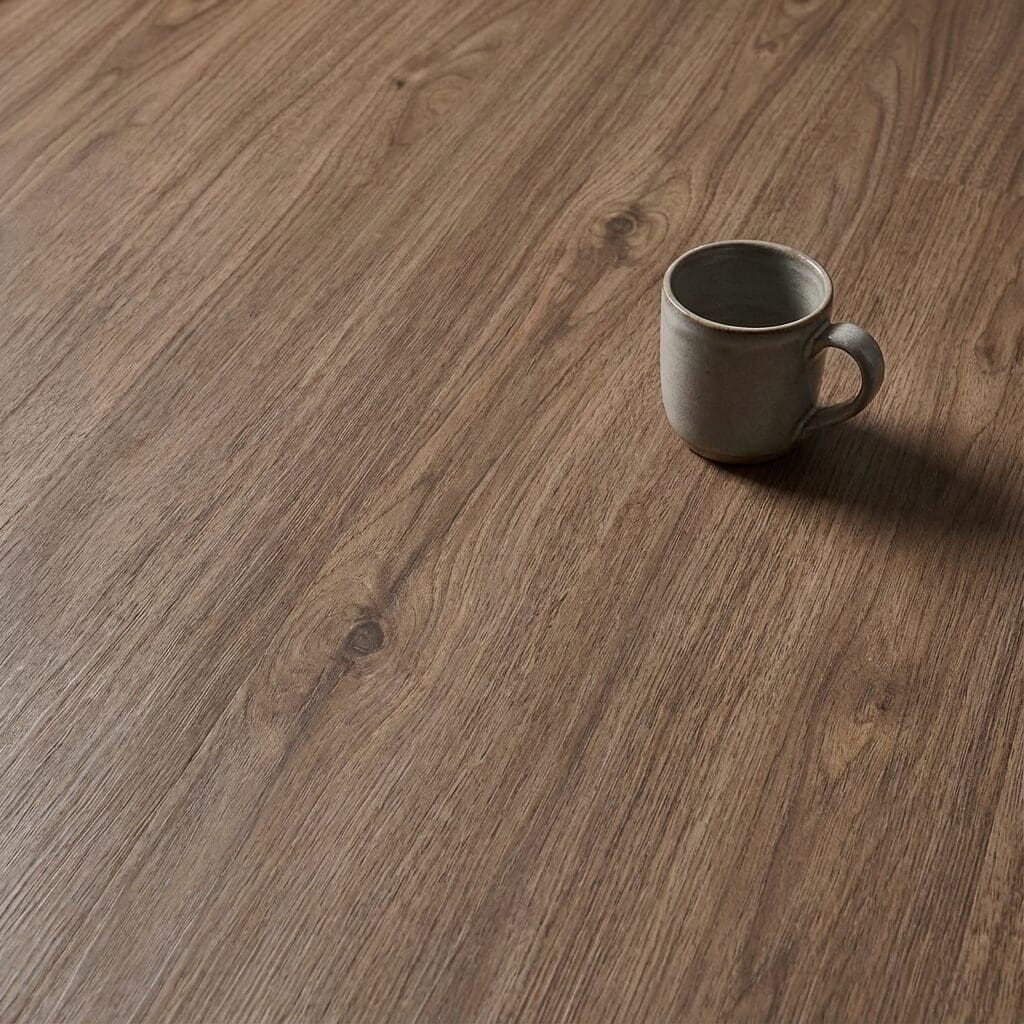 Amtico Spacia Dusky Walnut luxury vinyl flooring close-up texture