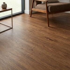 Amtico Spacia Exotic Walnut luxury vinyl flooring detailed view