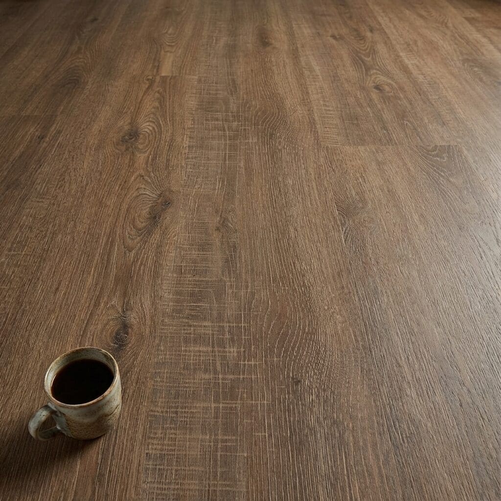Amtico Spacia Forge Oak luxury vinyl flooring close-up texture