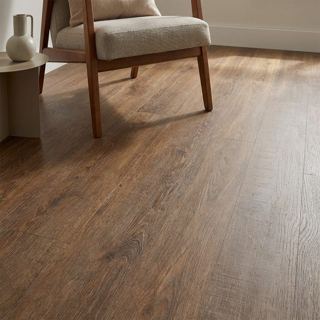 Amtico Spacia Forge Oak luxury vinyl flooring detailed view