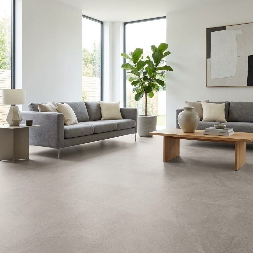Amtico Spacia Grey Marble luxury vinyl flooring room interior
