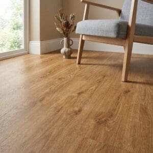 Amtico Spacia Honey Oak luxury vinyl flooring detailed view