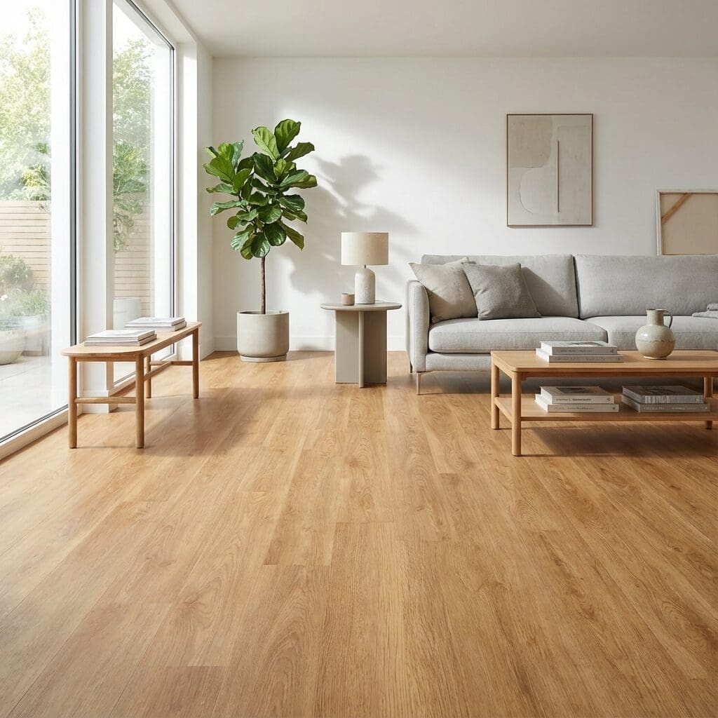 Amtico Spacia Honey Oak luxury vinyl flooring room interior