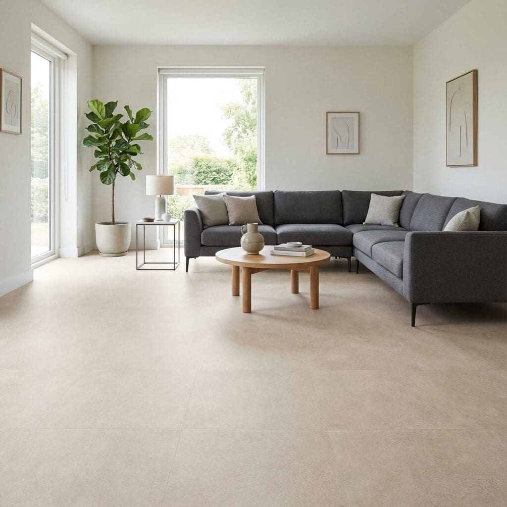 Amtico Spacia Kingham Stone luxury vinyl flooring room interior