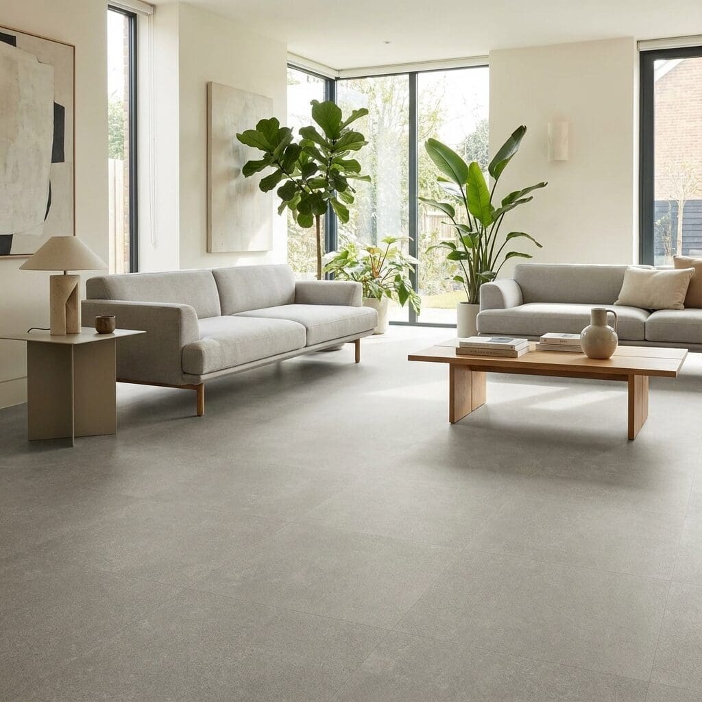 Amtico Spacia Lichen luxury vinyl flooring room interior
