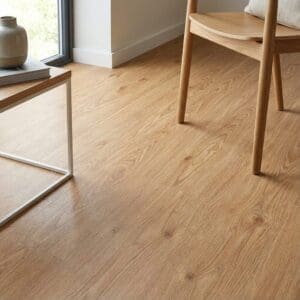 Amtico Spacia Pale Ash luxury vinyl flooring detailed view