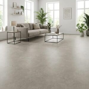 Amtico Spacia Plaza Concrete luxury vinyl flooring room interior