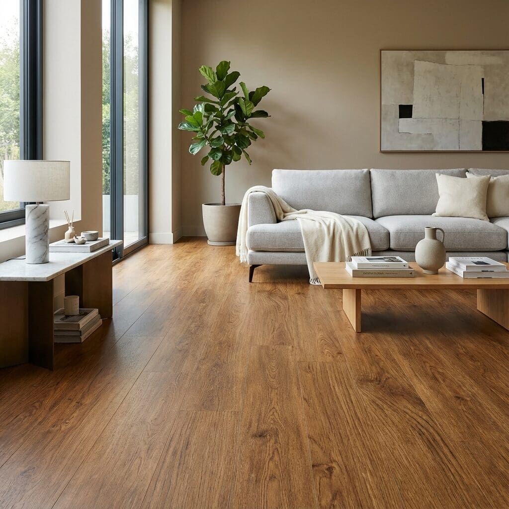 Amtico Spacia Royal Oak luxury vinyl flooring room interior