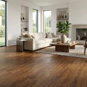 Amtico Spacia Rustic Barn Wood luxury vinyl flooring room interior
