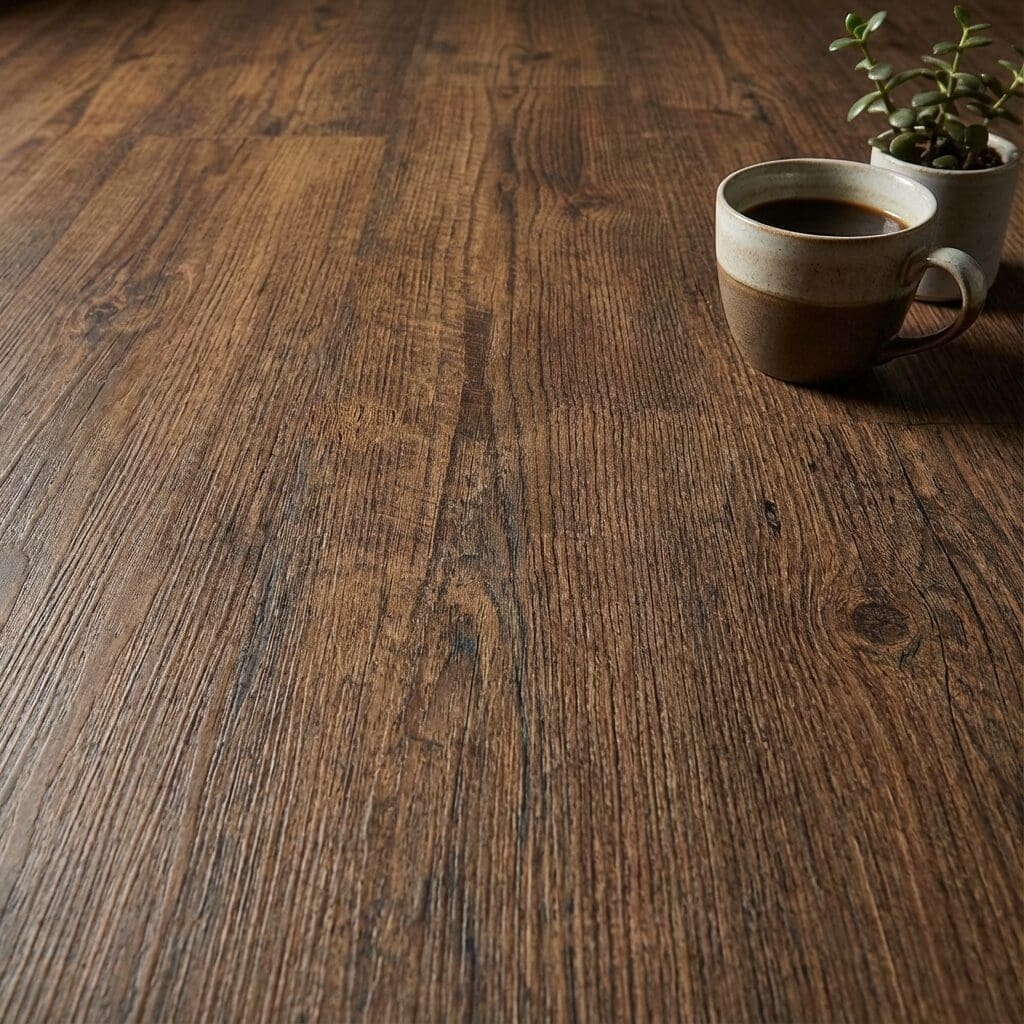 Amtico Spacia Scorched Timber luxury vinyl flooring close-up texture