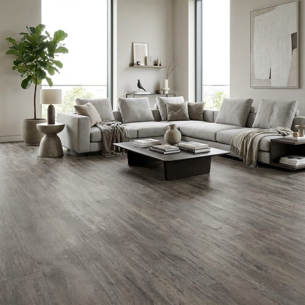 Amtico Spacia Smoked Timber luxury vinyl flooring room interior