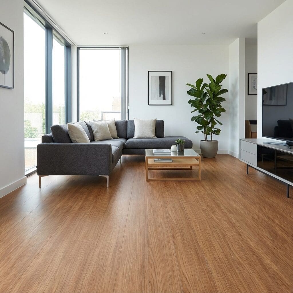 Amtico Spacia Smoothbark Hickory luxury vinyl flooring room interior