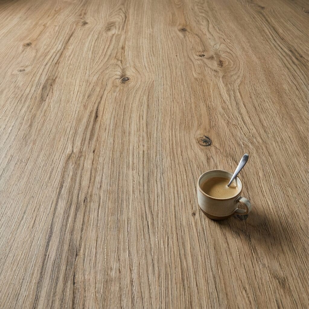Amtico Spacia Sun Bleached Oak luxury vinyl flooring close-up texture
