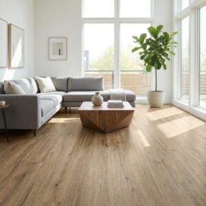 Amtico Spacia Sun Bleached Oak luxury vinyl flooring room interior