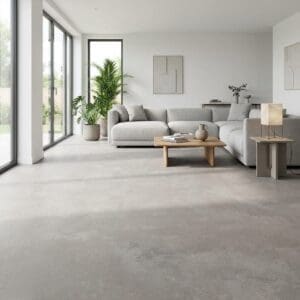 Amtico Spacia Villa Concrete luxury vinyl flooring room interior
