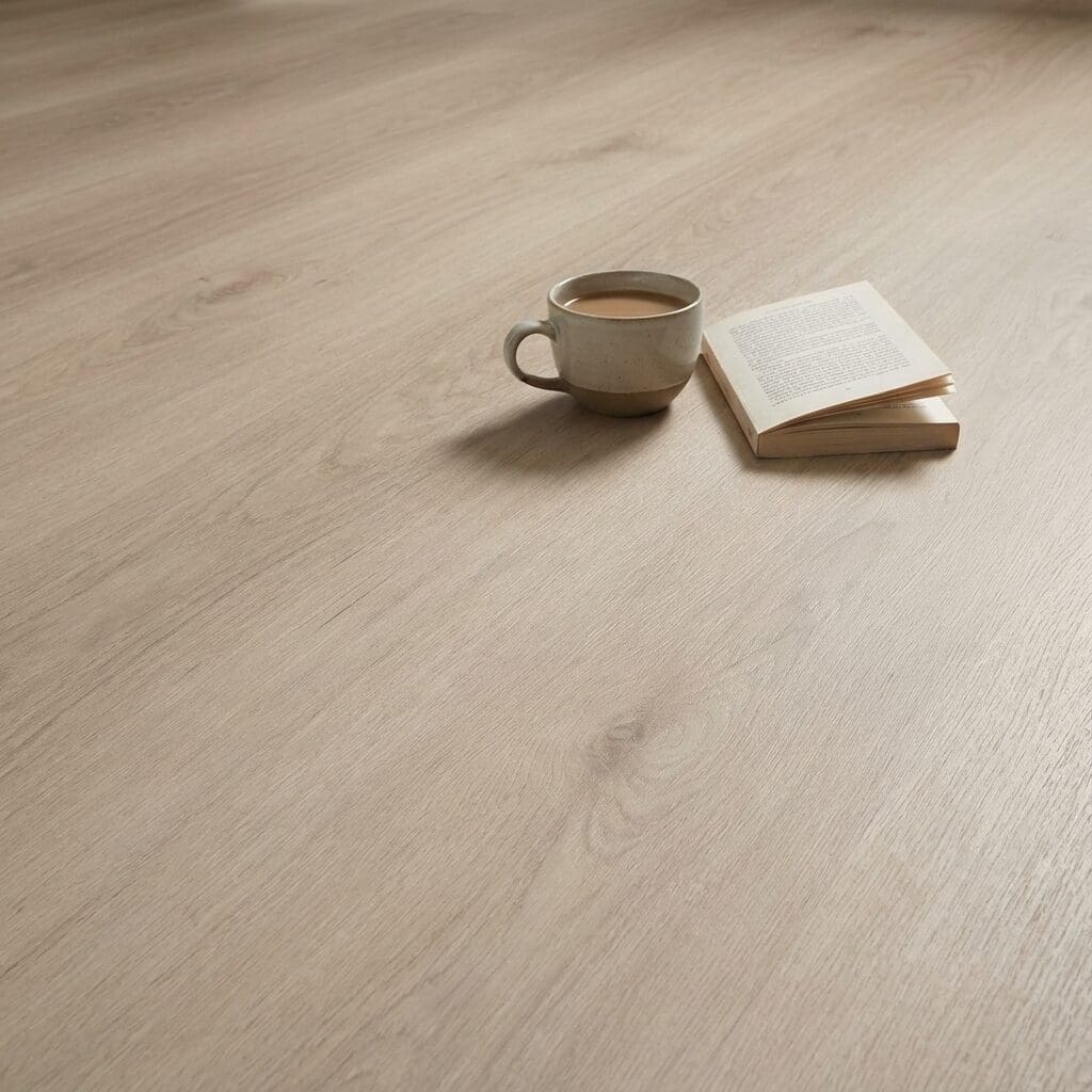 Amtico Spacia White Maple luxury vinyl flooring close-up texture
