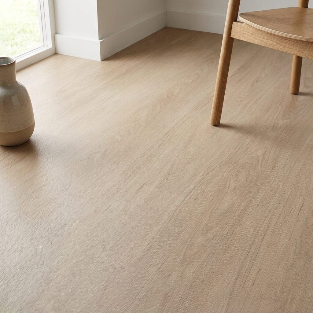 Amtico Spacia White Maple luxury vinyl flooring detailed view