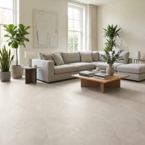 Amtico Spacia White Marble luxury vinyl flooring room interior