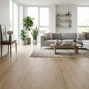 Amtico Spacia White Oak luxury vinyl flooring room interior