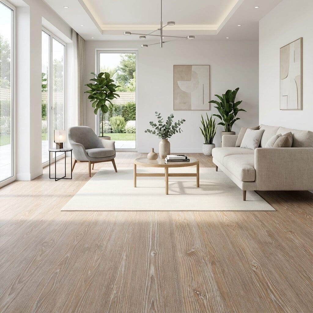 Amtico Spacia Worn Ash luxury vinyl flooring room interior