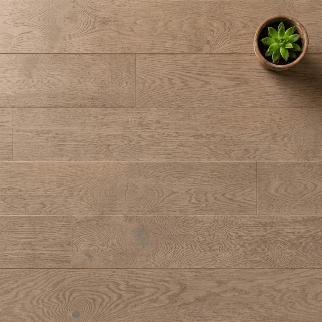 Acton Oak engineered oak flooring close-up texture - photorealistic room shot