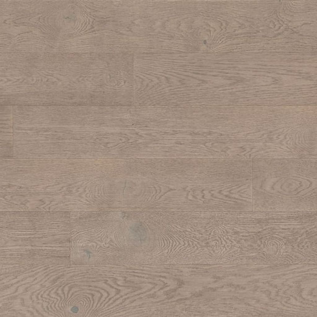 A top down view of Acton Oak engineered wood planks showing a brushed and lacquered rustic grain pattern.