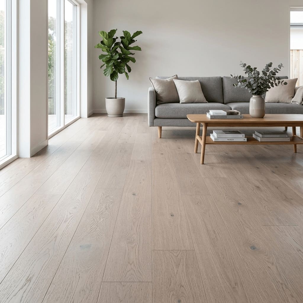 Acton Oak engineered oak flooring room interior - photorealistic room shot