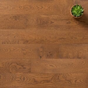 Aldford Oak engineered oak flooring close-up texture - photorealistic room shot