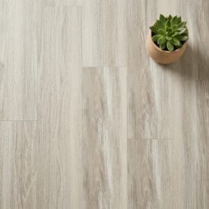 Amtico Spacia Cove Salvaged Timber luxury vinyl flooring close-up texture - photorealistic room shot