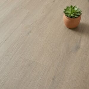 Amtico Spacia Dawlish Oak luxury vinyl flooring close-up texture - photorealistic room shot