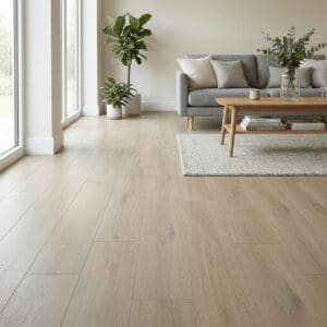 Amtico Spacia Dawlish Oak luxury vinyl flooring room interior - photorealistic room shot