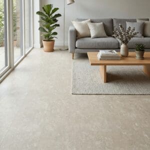Amtico Spacia Mantle Stone luxury vinyl flooring room interior - photorealistic room shot