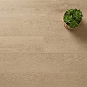 Amtico Spacia Milliner Oak luxury vinyl flooring close-up texture - photorealistic room shot