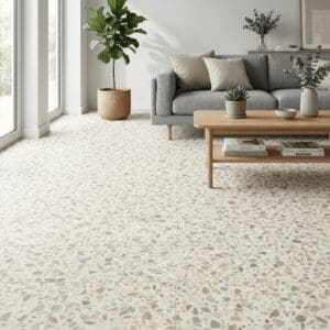 Amtico Spacia Paloma luxury vinyl flooring room interior - photorealistic room shot