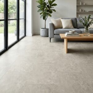 Amtico Spacia Portico Stone luxury vinyl flooring room interior - photorealistic room shot