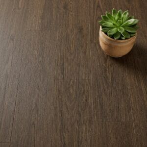 Amtico Spacia Tanner Oak luxury vinyl flooring close-up texture - photorealistic room shot